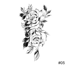 Load image into Gallery viewer, Temporary Small Fresh Black Tattoo Stickers Waterproof Long Lasting Tattoo Stickers Arm Leg Chest Body Art Tattoo