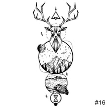Load image into Gallery viewer, Temporary Small Fresh Black Tattoo Stickers Waterproof Long Lasting Tattoo Stickers Arm Leg Chest Body Art Tattoo