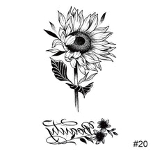 Load image into Gallery viewer, Temporary Small Fresh Black Tattoo Stickers Waterproof Long Lasting Tattoo Stickers Arm Leg Chest Body Art Tattoo