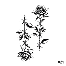 Load image into Gallery viewer, Temporary Small Fresh Black Tattoo Stickers Waterproof Long Lasting Tattoo Stickers Arm Leg Chest Body Art Tattoo