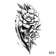 Load image into Gallery viewer, Temporary Small Fresh Black Tattoo Stickers Waterproof Long Lasting Tattoo Stickers Arm Leg Chest Body Art Tattoo