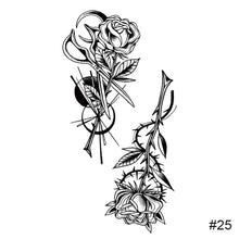 Load image into Gallery viewer, Temporary Small Fresh Black Tattoo Stickers Waterproof Long Lasting Tattoo Stickers Arm Leg Chest Body Art Tattoo