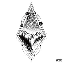Load image into Gallery viewer, Temporary Small Fresh Black Tattoo Stickers Waterproof Long Lasting Tattoo Stickers Arm Leg Chest Body Art Tattoo