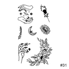 Load image into Gallery viewer, Temporary Small Fresh Black Tattoo Stickers Waterproof Long Lasting Tattoo Stickers Arm Leg Chest Body Art Tattoo