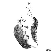 Load image into Gallery viewer, Temporary Small Fresh Black Tattoo Stickers Waterproof Long Lasting Tattoo Stickers Arm Leg Chest Body Art Tattoo