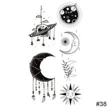 Load image into Gallery viewer, Temporary Small Fresh Black Tattoo Stickers Waterproof Long Lasting Tattoo Stickers Arm Leg Chest Body Art Tattoo