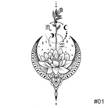 Load image into Gallery viewer, Small Fresh Black Tattoo Stickers Waterproof Long Lasting Tattoo Stickers Body Art Tattoo For Women Men