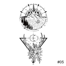 Load image into Gallery viewer, Small Fresh Black Tattoo Stickers Waterproof Long Lasting Tattoo Stickers Body Art Tattoo For Women Men