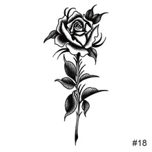 Load image into Gallery viewer, Small Fresh Black Tattoo Stickers Waterproof Long Lasting Tattoo Stickers Body Art Tattoo For Women Men