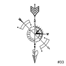 Load image into Gallery viewer, Temporary Small Fresh Tattoo Stickers Waterproof Long Lasting Tattoo Stickers Body Art Paste Painting Tattoo For Women Men