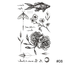 Load image into Gallery viewer, Temporary Small Fresh Tattoo Stickers Waterproof Long Lasting Tattoo Stickers Arm Leg Chest Body Art Tattoo