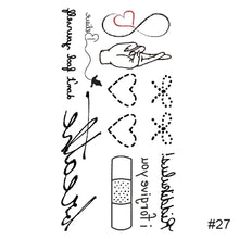 Load image into Gallery viewer, Small Fresh Tattoo Stickers Waterproof Long Lasting Tattoo Stickers Arm Leg Chest Body Art Tattoo For Women Men