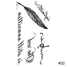 Load image into Gallery viewer, Small Fresh Tattoo Stickers Waterproof Long Lasting Tattoo Stickers Arm Leg Chest Body Art Tattoo For Women Men