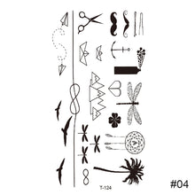 Load image into Gallery viewer, Temporary Small Fresh Tattoo Stickers Waterproof Durable Tattoo Stickers Arm Leg Chest Body Art Tattoo For Women Men