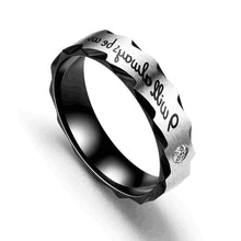 Load image into Gallery viewer, Titanium Steel Ring Couple Stainless Steel Zircon Ring 4mm 6mm Hand Jewelry Simple Design Wedding Rings for Women Men
