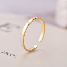 Load image into Gallery viewer, Adjustable Ring Titanium Steel Rings Fashion Casual Finger Jewelry Smooth Couple Ring Classic Love for Women Men Birthday Gifts Wedding Band