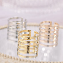 Load image into Gallery viewer, Adjustable Ring Titanium Steel Rings Fashion Casual Finger Jewelry Smooth Couple Ring Classic Love for Women Men Birthday Gifts Wedding Band
