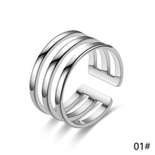 Load image into Gallery viewer, Adjustable Ring Titanium Steel Rings Fashion Casual Finger Jewelry Smooth Couple Ring Classic Love for Women Men Birthday Gifts Wedding Band