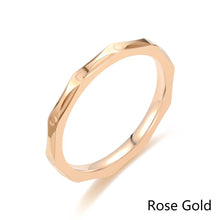 Load image into Gallery viewer, 3mm Titanium Steel Thin Ring Couple Stainless Steel Ring Hand Jewelry Simple Design Wedding Rings for Women Men