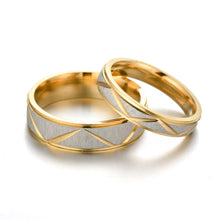 Load image into Gallery viewer, Titanium Rings 4mm 6mm Korean Fashion Stainless Steel Ring Simple Couple Ring Wedding Rings for Men Women