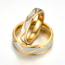 Load image into Gallery viewer, Titanium Rings 4mm 6mm Korean Fashion Stainless Steel Ring Simple Couple Ring Wedding Rings for Men Women