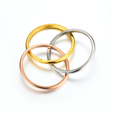 Load image into Gallery viewer, Luxsury Three Ring Ring Titanium Steel Wedding Engagement Band Ring Women's Men's Jewelry Gift