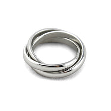 Load image into Gallery viewer, Luxsury Three Ring Ring Titanium Steel Wedding Engagement Band Ring Women's Men's Jewelry Gift