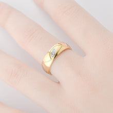Load image into Gallery viewer, Luxsury Gold Plated Titanium Steel Wedding Engagement Band Ring Women's Men's Jewelry Gift