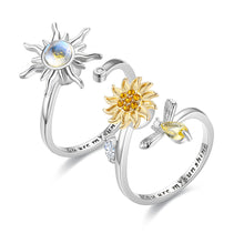 Load image into Gallery viewer, Fashion Simple Personality Sweet Daisy Pendant Opening Ring Women Jewelry Gift
