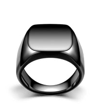 Load image into Gallery viewer, 14mm Black/Silver/Gold Band Stainless Steel Women Men's Engagement Wedding Ring