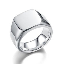 Load image into Gallery viewer, 14mm Black/Silver/Gold Band Stainless Steel Women Men's Engagement Wedding Ring