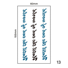 Load image into Gallery viewer, Small Fresh Tattoo Stickers Body Art Tattoo Waterproof Temporary Tattoo Stickers Long Lasting Tattoo Stickers for Women Men