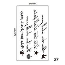 Load image into Gallery viewer, Small Fresh Tattoo Stickers Body Art Tattoo Waterproof Temporary Tattoo Stickers Long Lasting Tattoo Stickers for Women Men