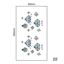 Load image into Gallery viewer, Small Fresh Tattoo Stickers Harajuku Style Tattoo Stickers Waterproof Long Lasting Tattoo Stickers Temporary Body Art Tattoo