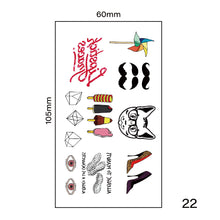 Load image into Gallery viewer, Small Fresh Tattoo Stickers Harajuku Style Tattoo Stickers Waterproof Long Lasting Body Art Tattoo Stickers