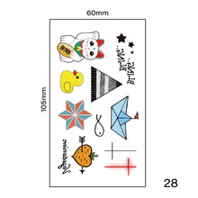 Load image into Gallery viewer, Small Fresh Tattoo Stickers Harajuku Style Tattoo Stickers Waterproof Long Lasting Body Art Tattoo Stickers