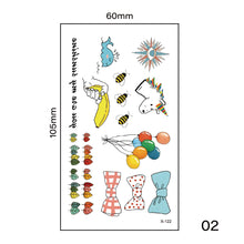 Load image into Gallery viewer, Small Fresh Tattoo Stickers Harajuku Style Tattoo Stickers Body Art Tattoo Waterproof Long Lasting Tattoo Stickers
