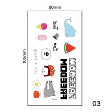 Load image into Gallery viewer, Small Fresh Tattoo Stickers Harajuku Style Tattoo Stickers Body Art Tattoo Waterproof Long Lasting Tattoo Stickers