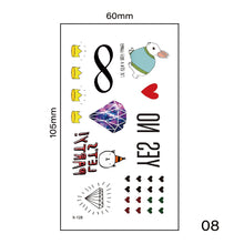 Load image into Gallery viewer, Small Fresh Tattoo Stickers Harajuku Style Tattoo Stickers Body Art Tattoo Waterproof Long Lasting Tattoo Stickers