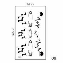 Load image into Gallery viewer, Multicolor Small Fresh Tattoo Stickers Harajuku Style Tattoo Stickers Waterproof Long Lasting Body Art Tattoo Stickers