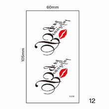 Load image into Gallery viewer, Multicolor Small Fresh Tattoo Stickers Harajuku Style Tattoo Stickers Waterproof Long Lasting Body Art Tattoo Stickers