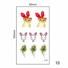 Load image into Gallery viewer, Multicolor Small Fresh Tattoo Stickers Harajuku Style Tattoo Stickers Waterproof Long Lasting Body Art Tattoo Stickers