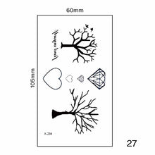 Load image into Gallery viewer, Multicolor Small Fresh Tattoo Stickers Harajuku Style Tattoo Stickers Waterproof Long Lasting Body Art Tattoo Stickers