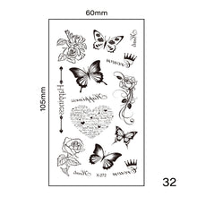 Load image into Gallery viewer, Multicolor Small Fresh Tattoo Stickers Harajuku Style Tattoo Stickers Waterproof Long Lasting Body Art Tattoo for Women Men