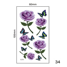 Load image into Gallery viewer, Multicolor Small Fresh Tattoo Stickers Harajuku Style Tattoo Stickers Waterproof Long Lasting Body Art Tattoo for Women Men