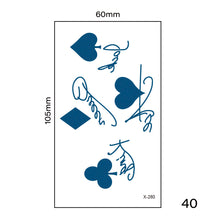 Load image into Gallery viewer, Multicolor Small Fresh Tattoo Stickers Harajuku Style Tattoo Stickers Waterproof Long Lasting Body Art Tattoo for Women Men