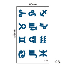 Load image into Gallery viewer, Multicolor Small Fresh Tattoo Stickers Harajuku Style Temporary Tattoo Stickers Waterproof Long Lasting Body Art Tattoo
