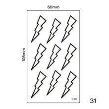 Load image into Gallery viewer, Multicolor Small Fresh Tattoo Stickers Harajuku Style Temporary Tattoo Stickers Waterproof Long Lasting Body Art Tattoo