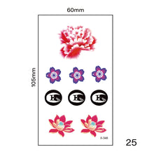 Load image into Gallery viewer, Multicolor Small Fresh Tattoo Stickers Harajuku Style Temporary Body Art Tattoo Waterproof Long Lasting Tattoo Stickers