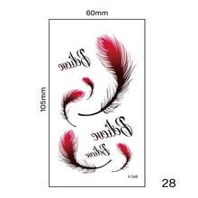 Load image into Gallery viewer, Multicolor Small Fresh Tattoo Stickers Harajuku Style Temporary Body Art Tattoo Waterproof Long Lasting Tattoo Stickers